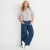 Lands' End Women's Recover Denim High Rise Extra Wide Leg Jeans - 4 of 4