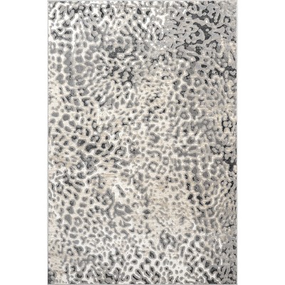 Well Woven Dulcet Leopard Black 5 ft. x 7 ft. Modern Animal Print