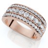 Pompeii3 1Ct Men's Diamond Wedding Anniversary Ring 10k Gold Lab Created - 4 of 4