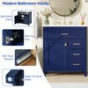 30 inch bathroom storage cabinet with ceramic sink, small bathroom vanity - 2 of 4
