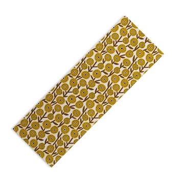 Little Dean Yellow mustard boho stripe (6mm) 70 x 24 Yoga Mat - Society6