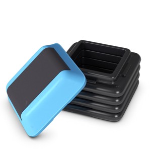 Costway 16''Aerobic Step System 4 Risers Fitness Exercise Stepper Platform Cardio Workout - 1 of 4