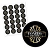 Big Dot of Happiness Roaring 20's - 1920s Art Deco Jazz Party Circle Sticker Labels - 24 Count - 2 of 4