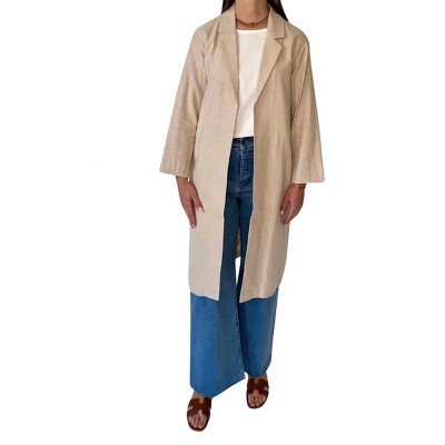 Women's Linen Blend Duster - MOD REF