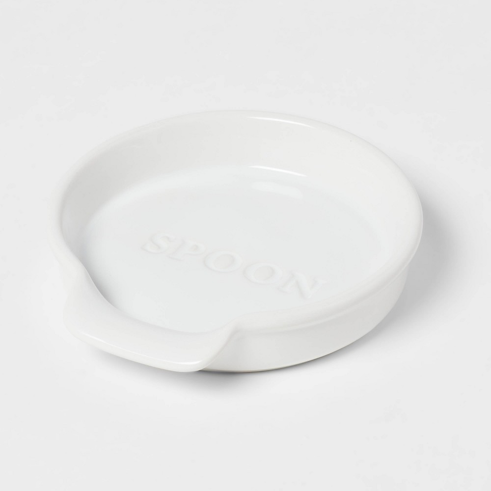 Photos - Other tableware Stoneware Hand Lettered Spoon Rest - Threshold™