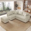 NicBex Modern Pull Out Sofa Bed Convertible Sleeper Sofa with Storage Ottoman and USB Ports for Living Room - 3 of 4