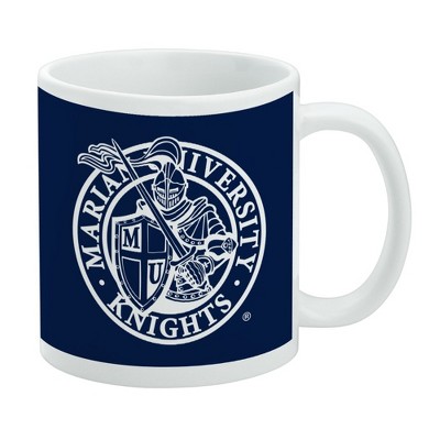 Marian University Knights Logo Ceramic Coffee Mug Novelty Gift Mugs for Coffee Tea and Hot Drinks 11oz White