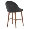Set of 2 24" Conrad Walnut Modern Counter Height Barstools - Inspire Q - 4 of 4