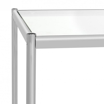 Bauhaus Chrome Glass Rectangular Coffee Table