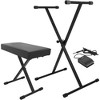 On-Stage KPK6520 Keyboard Stand/Bench Pack With Sustain Pedal - 2 of 4
