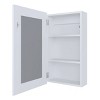 GlasFlength Decorative Wall Mirrors Bathroom Decor Cabinet Accent Mirror Vanity Medicine Cabinet Mirrors for Bathroom Wall, White, 15.3"*5"*25.7" - 4 of 4