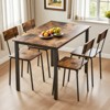 Dexmalle Set of 5 Industry Style Dining Table and Chairs - 2 of 4