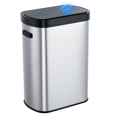 Automatic Sensor Trash Can, 13 Gallon Large Capacity Waste Bin with Lid, Touchless Garbage Can