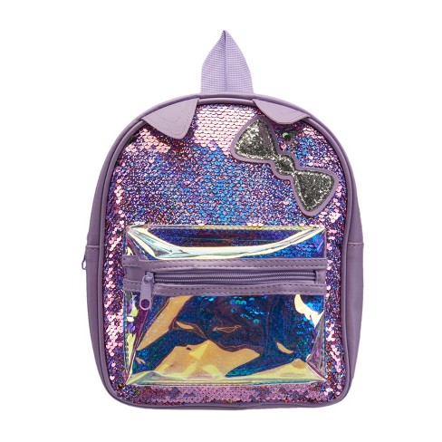 Limited Too Girl s Mini Backpack in Purple Glitter