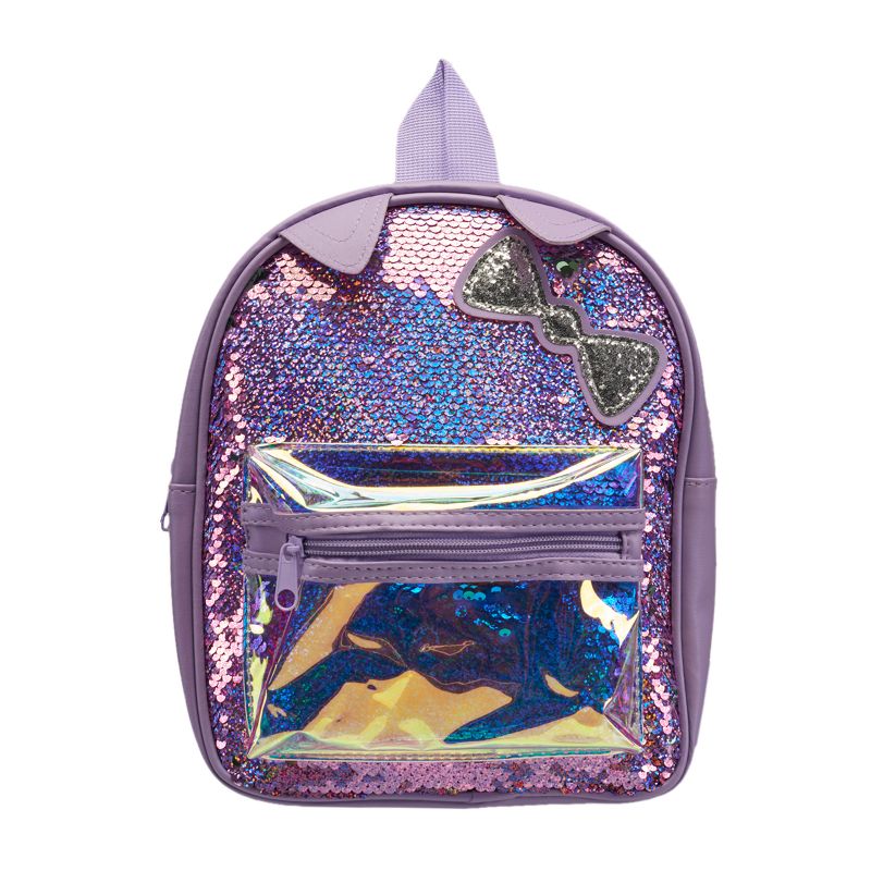 Limited Too Girl's Mini Backpack in Purple Glitter, 1 of 6