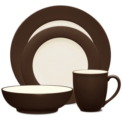 Noritake Colorwave Chocolate 4-piece Coupe Place Setting : Target