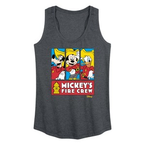 Women's - Disney - Firefighter Mickey & Friends Graphic Racerback Tank - 1 of 4