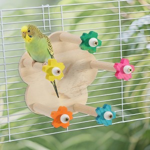 Unique Bargains Bird Toys Wood Color 1 Pc - 1 of 4