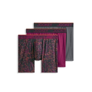 Jockey Men's Chafe Proof Pouch Microfiber 6" Boxer Brief - 3 Pack - 1 of 4