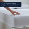 Delara Organic Cotton Waterproof Mattress Protector, GOTS Certified, Soft Cooling Noiseless Breathable Cover, Fits 20 Inch Deep Pocket - 4 of 4