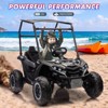 24V 2 Seater Ride On UTV Car, 4WD Electric Off-Road Truck with Sun Shade, Side By Side Battery Powered Toy Car with Remote Control, Music, Lights - 4 of 4