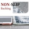 Non-Slip Machine Washable 2x3 Vintage Print Area Rug, Distressed Low Pile Entryway Doormat for Kitchen Bathroom Bedroom, Taupe - 4 of 4