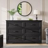 5/6 Drawers Dresser for Bedroom,Chest of Drawers,Farmhouse Modern Wooden Dresser,Storage Organizer Dresser for Bedroom,Living Room,Kids Room - 2 of 4