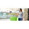 Alpine Industries Lime Green Commercial Indoor Recycling Bin with Paper Slot Lid 3-Pack - 3 of 4