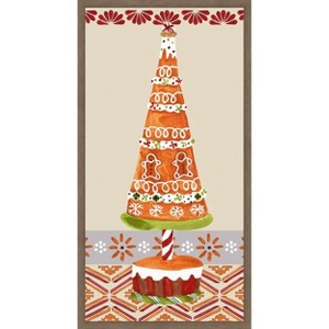 Amanti Art Gingerbread Wonderland II by Melissa Wang Canvas Wall Art Print Framed 14-in. W x 27-in. H. - 1 of 4