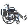 Drive Medical Blue Streak Wheelchair with Flip Back Desk Arms, Elevating Leg Rests, 18" Seat - 3 of 4