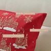 Christmas Holiday Embroidered Throw Pillow - Great Bay Home - 4 of 4