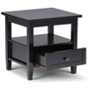 Vynxaria End Table - Black, 18.1" D x 20" W x 19.5" H - 3 of 4
