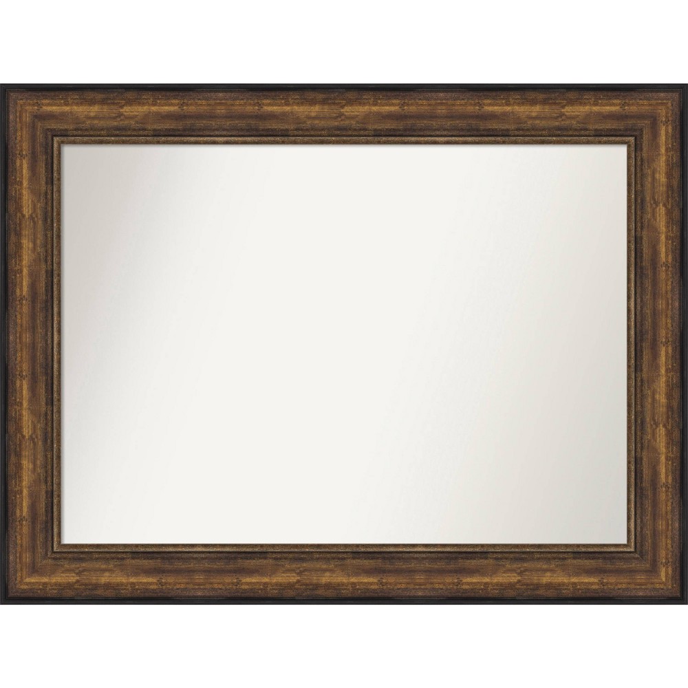 Photos - Wall Mirror 46" x 35" Non-Beveled Ballroom Bronze  - Amanti Art: Modern Rec