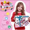 VATOS  25 Models Girls Ice Cream Truck Building Blocks Toys, 553 Pcs Pink Ice Cream Truck Set Toys for Girls Age 6+ - 2 of 3