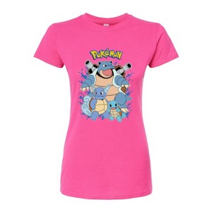 Women's - Pokémon - Squirtle Evolution Fitted Graphic T-Shirt - 1 of 3