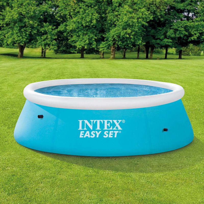 Intex 28101EH Easy Set 6 Foot x 20 Inch Round Above Ground Outdoor Backyard Kids Swimming Pool, 234 Gallons of Water Capacity, Blue, 5 of 7