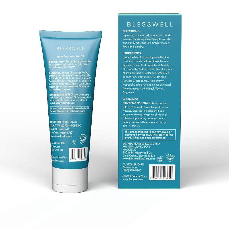 Blesswell Facial Cleansing Scrub - 3 fl oz, 5 of 7