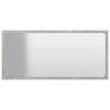 vidaXL Bathroom Mirror Concrete Gray 31.5"x0.6"x14.6" Engineered Wood - 2 of 4