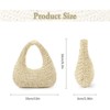 BEAFUP Women's Straw Shoulder Bag - Stylish Summer Beach Tote with Detachable Chain Strap, Ideal for Travel and Casual Use - 3 of 4