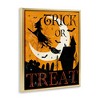 Stupell Industries Trick Or Treat Halloween Witch Floating Frame Canvas Art - 2 of 4