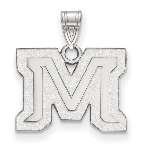 Black Bow Jewelry 14k White Gold Montana State Bobcats NCAA Small Pendant - 1 of 3