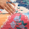 2x6 FT Modern Washable Area Rug for Living Room, Floral Trellis Carpet Rug with Non Slip Backing, Low Pile Stain Resistant Floor Rug for Dorm, - 4 of 4