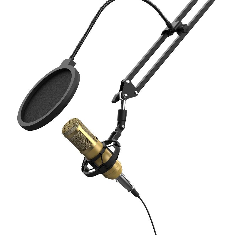 Tzumi ONAIR ProShield Microphone Pop Filter with Flexible Neck &#38; Clamp-On Base - Black, 2 of 6
