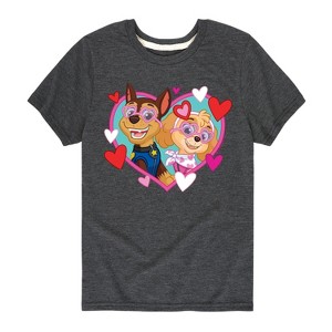 Boys' - Paw Patrol - Chase Sky Hearts Short Sleeve Graphic T-Shirt - 1 of 4