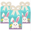 Big Dot of Happiness Hippity Hoppity - Square Favor Gift Boxes - Easter Bunny Party Bow Boxes - Set of 12 - 2 of 4
