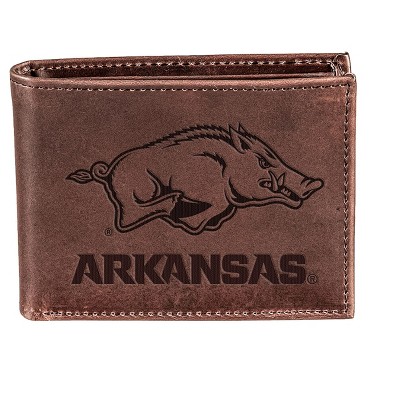 Evergreen University of Arkansas Crazy Horse Collection Bi-Fold Wallet