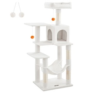 Feandrea 44.1'' /56.3" Cat Tree Tower for Indoor Cats ,Multi-Level Cat Condo Cat Furniture with Scratching Posts - 1 of 4