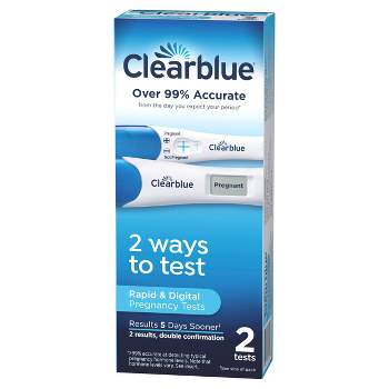 Clearblue Pregnancy Test Combo Pack with Digital Smart Countdown & Rapid Detection - 2ct