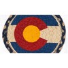 Earth Rugs Colorado Flag Round Coaster – Farmhouse Country Tabletop Mat 7" - 3 of 3