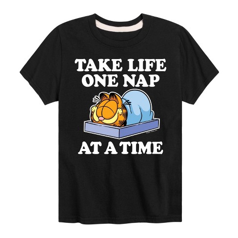 Boys' - Garfield - Take Life One Nap Short Sleeve Graphic T-Shirt - image 1 of 4